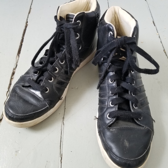 Black High top Adidas Sneakers - Picture 2 of 7